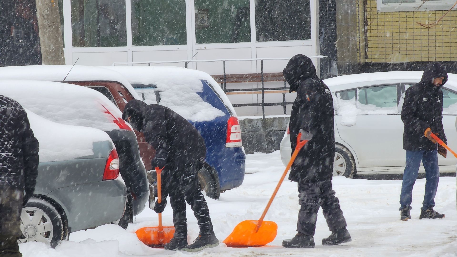 ступино, снегопад ступино, уборка снега ступино,