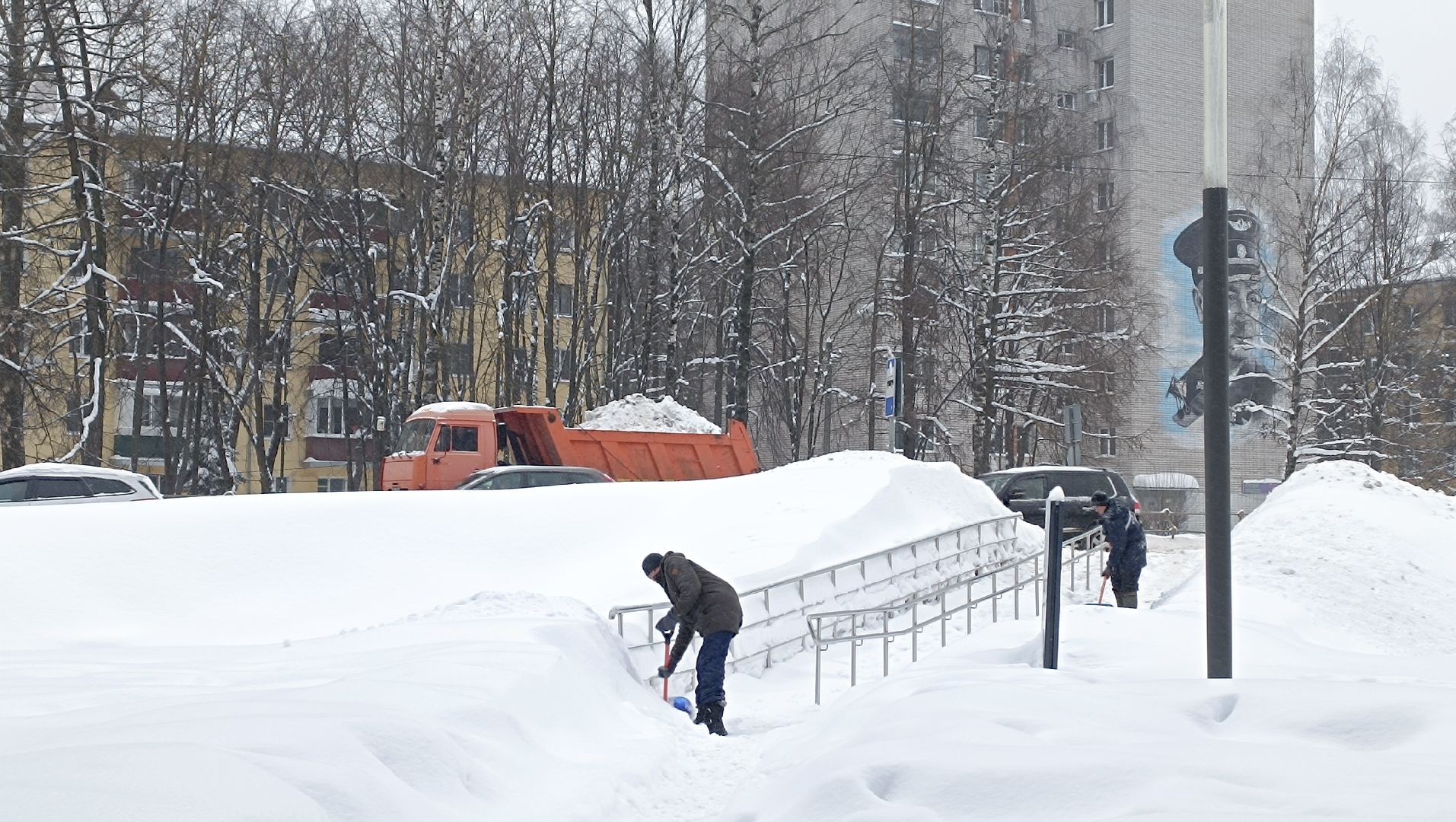 уборка дорог, уборка парка, вывоз снега,