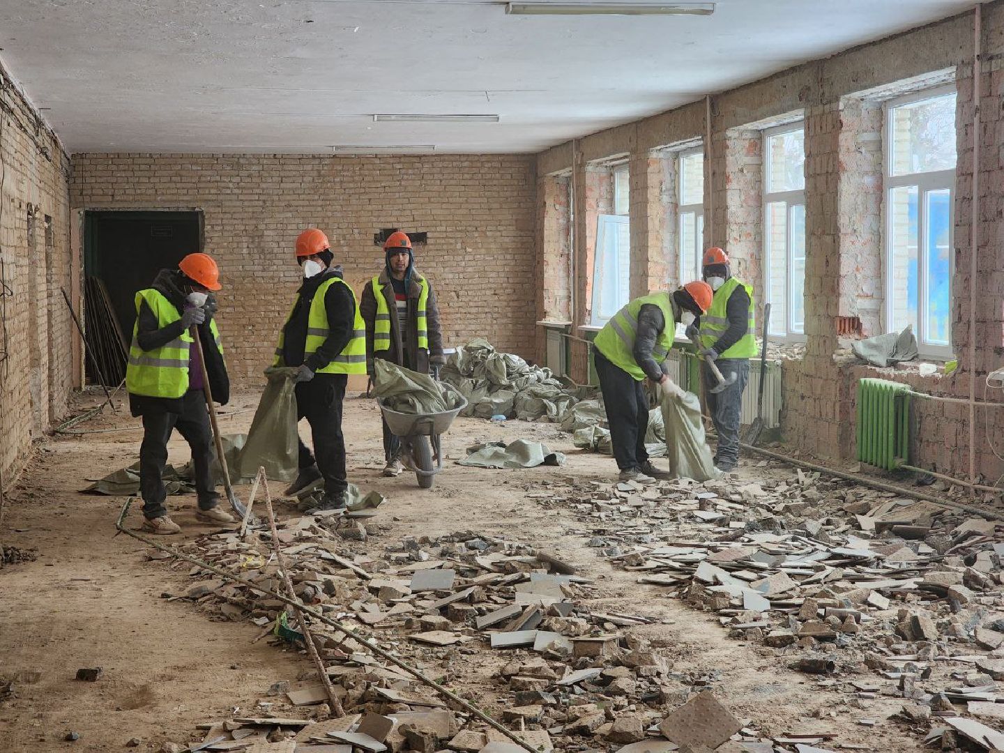 Солнечногорск, Ремонт школы, Первый лицей, капитальный ремонт, демонтажные работы,