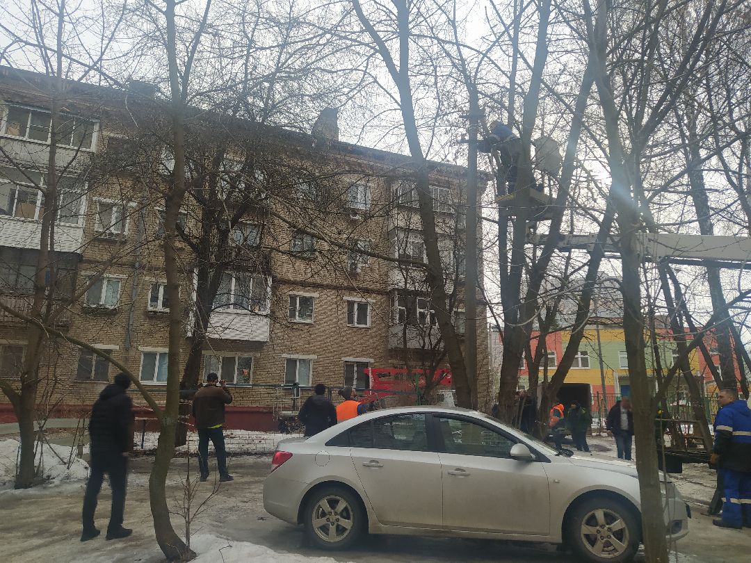 ЖКХ, обвал балкона, Щёлково, демонтаж