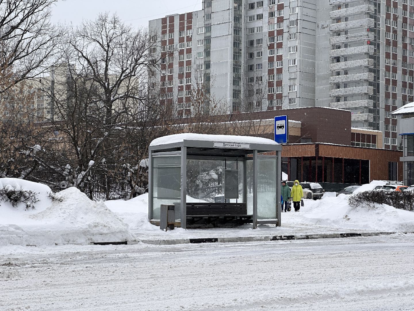 Одинцово, Уборка снега, Метель,