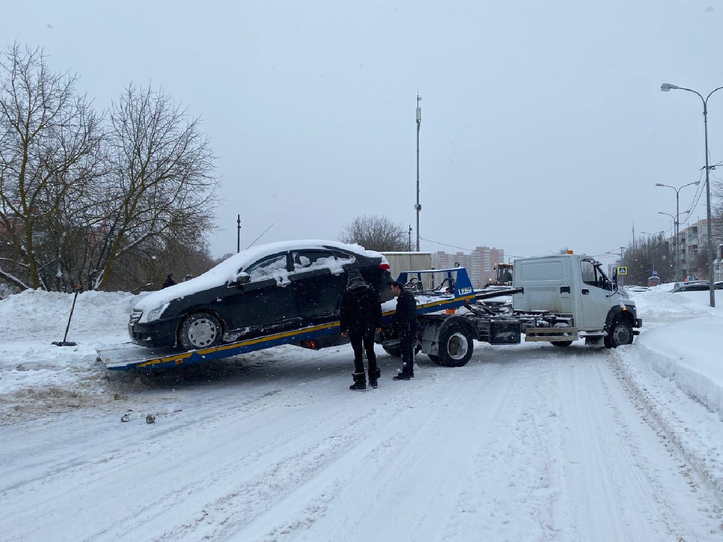 чехов, жкх, эвакуация машин, работа, коммунальная служба,