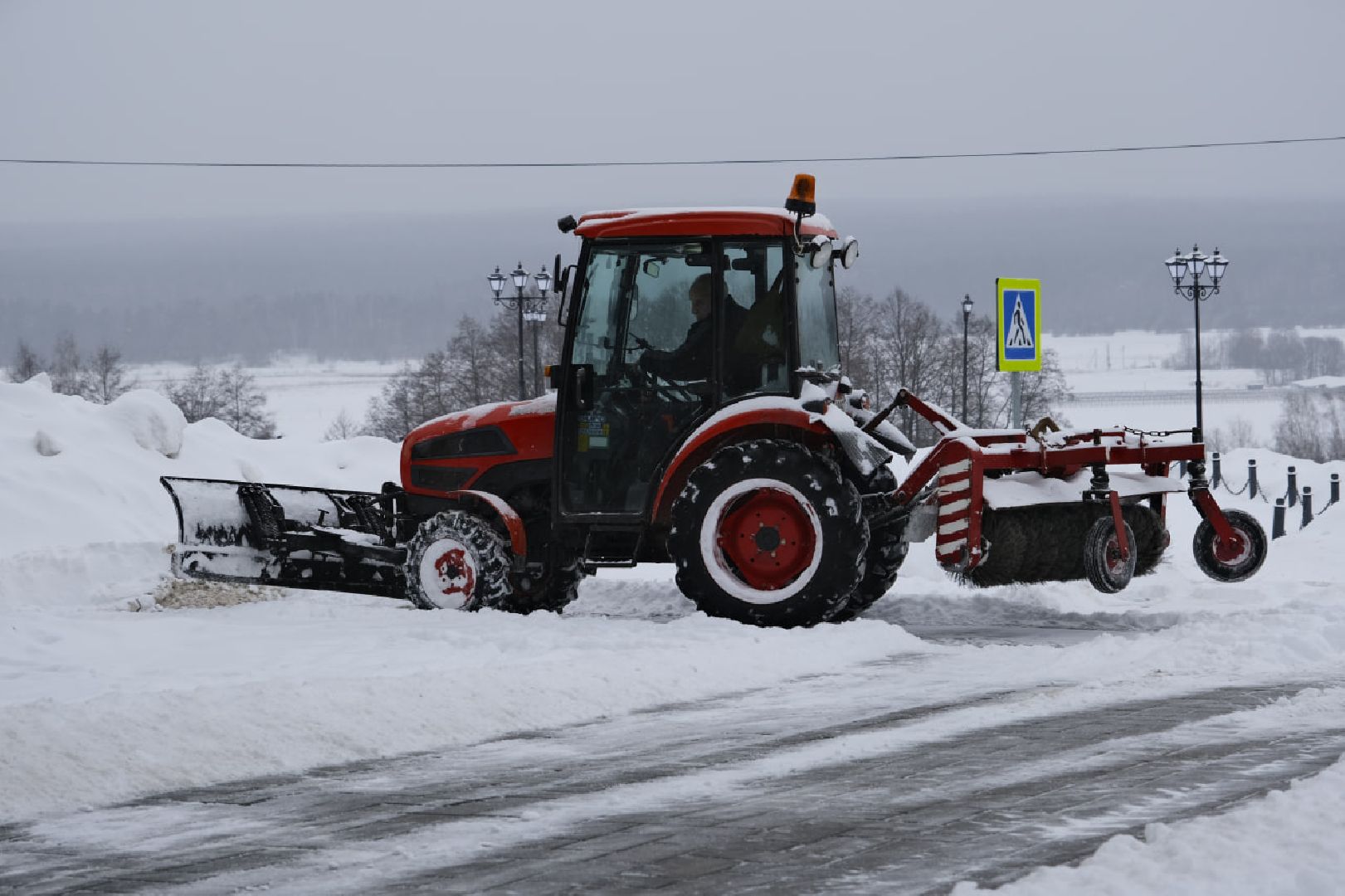 пущино, благоустройство, уборка снега, снегопад, снег, жкх,