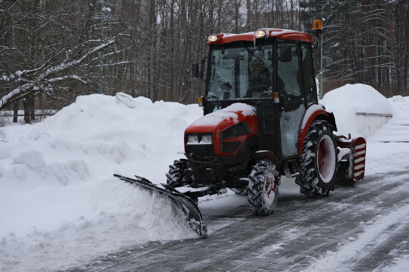 пущино, благоустройство, уборка снега, снегопад, снег, жкх,