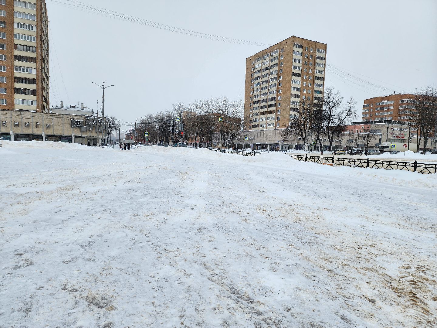 Подольск, уборка снега, коммунальная техника, снегопад,