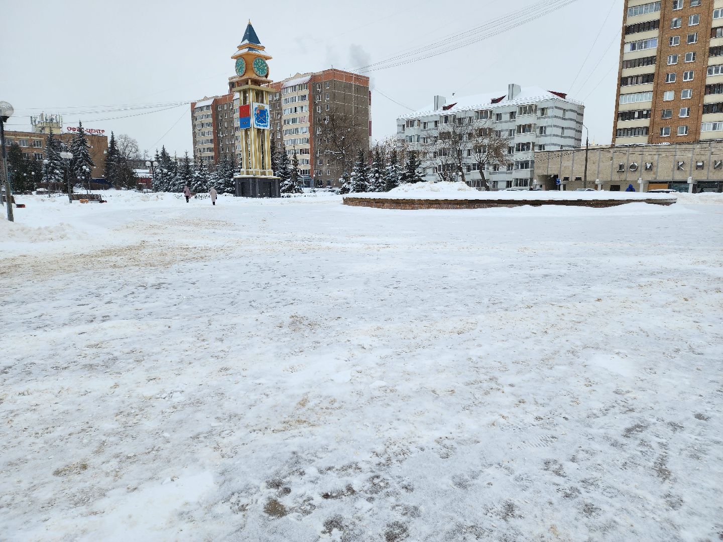 Подольск, уборка снега, коммунальная техника, снегопад,