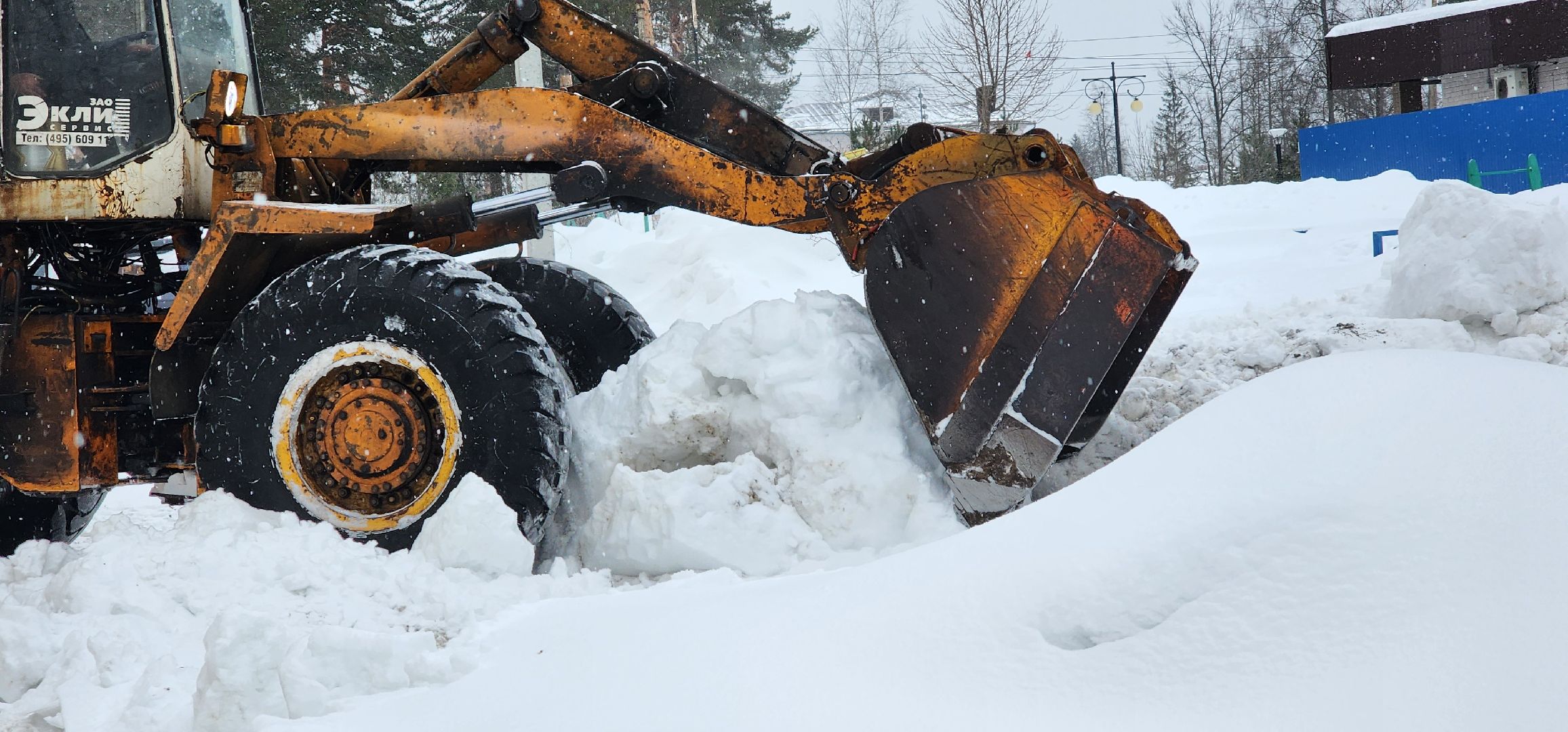 снегопад, благоустройство, ЖКХ, Рошаль, служба дорожного хозяйства, уборка снега,