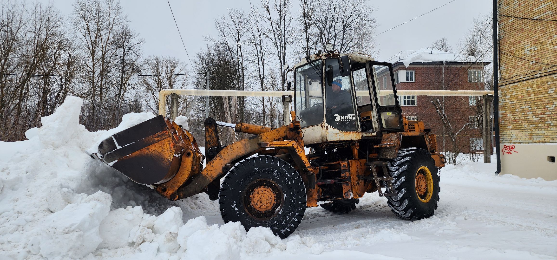 снегопад, благоустройство, ЖКХ, Рошаль, служба дорожного хозяйства, уборка снега,