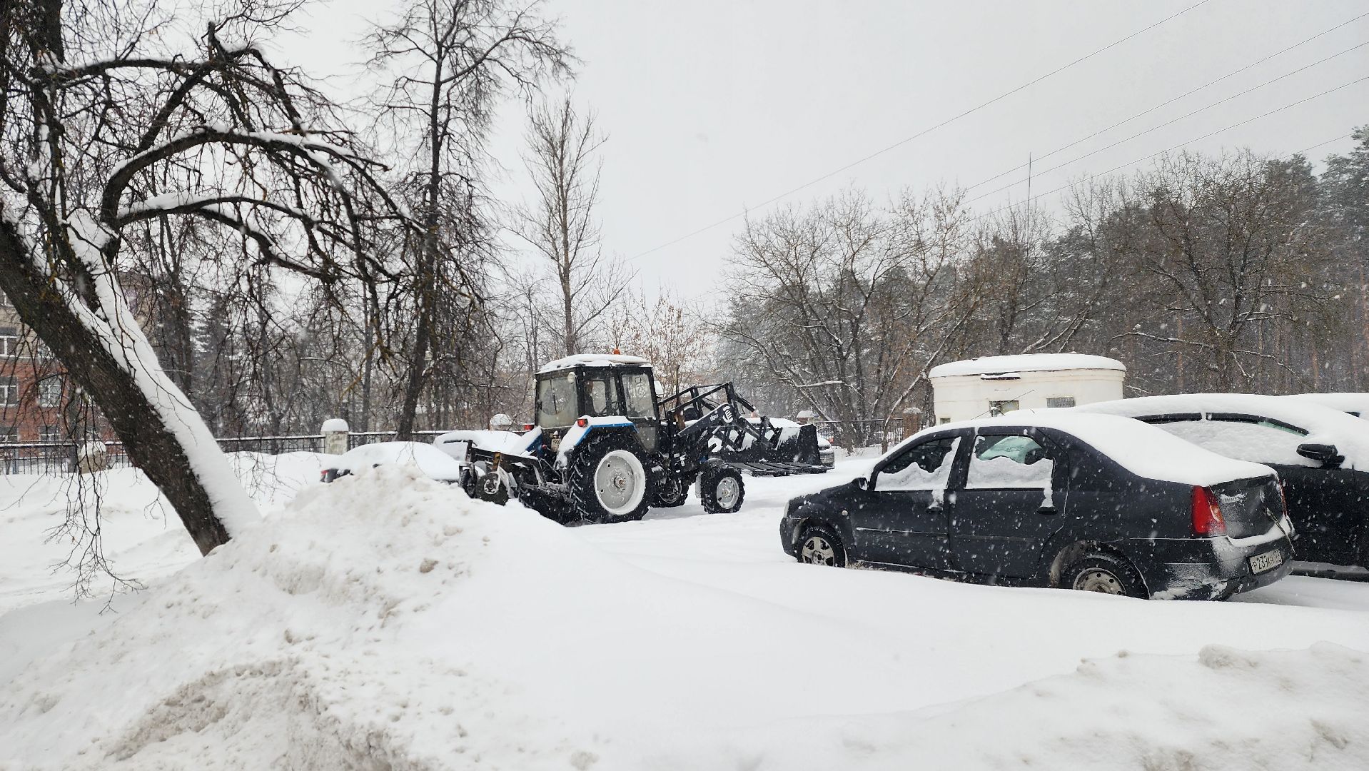 снегопад, уборка, трактора, никитин, спецтехника, осадки,
