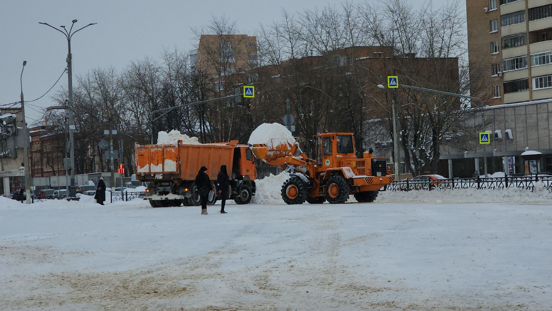 подольск, уборка снега,