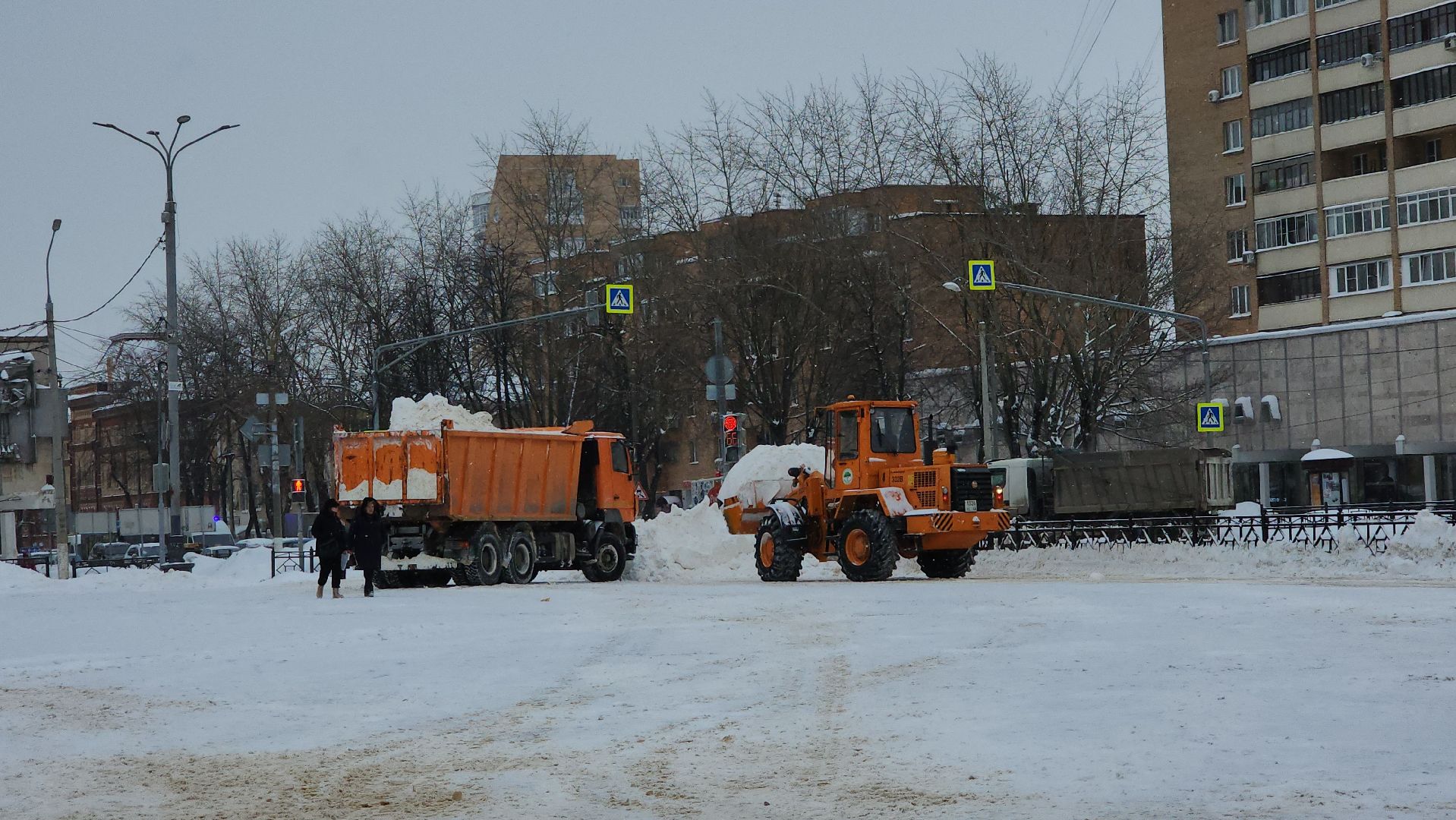 подольск, уборка снега,