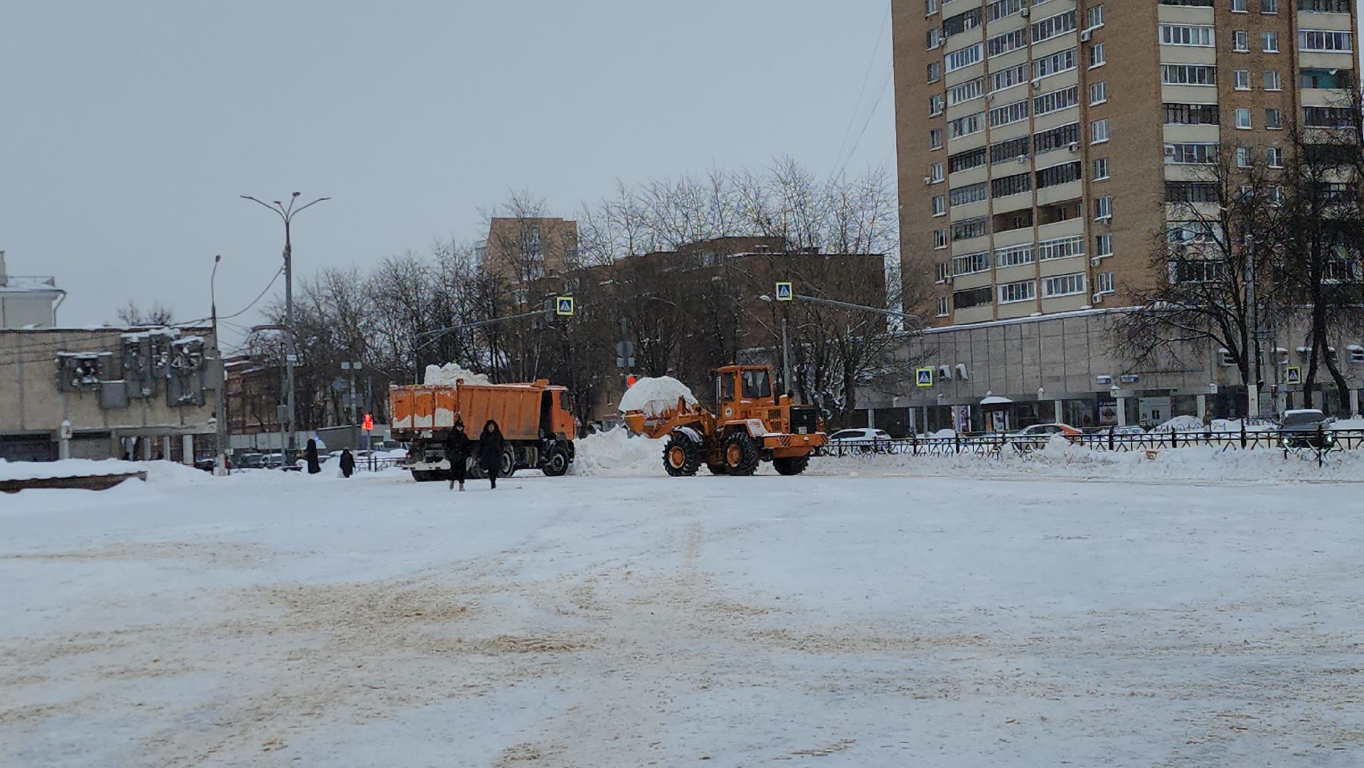 подольск, уборка снега,