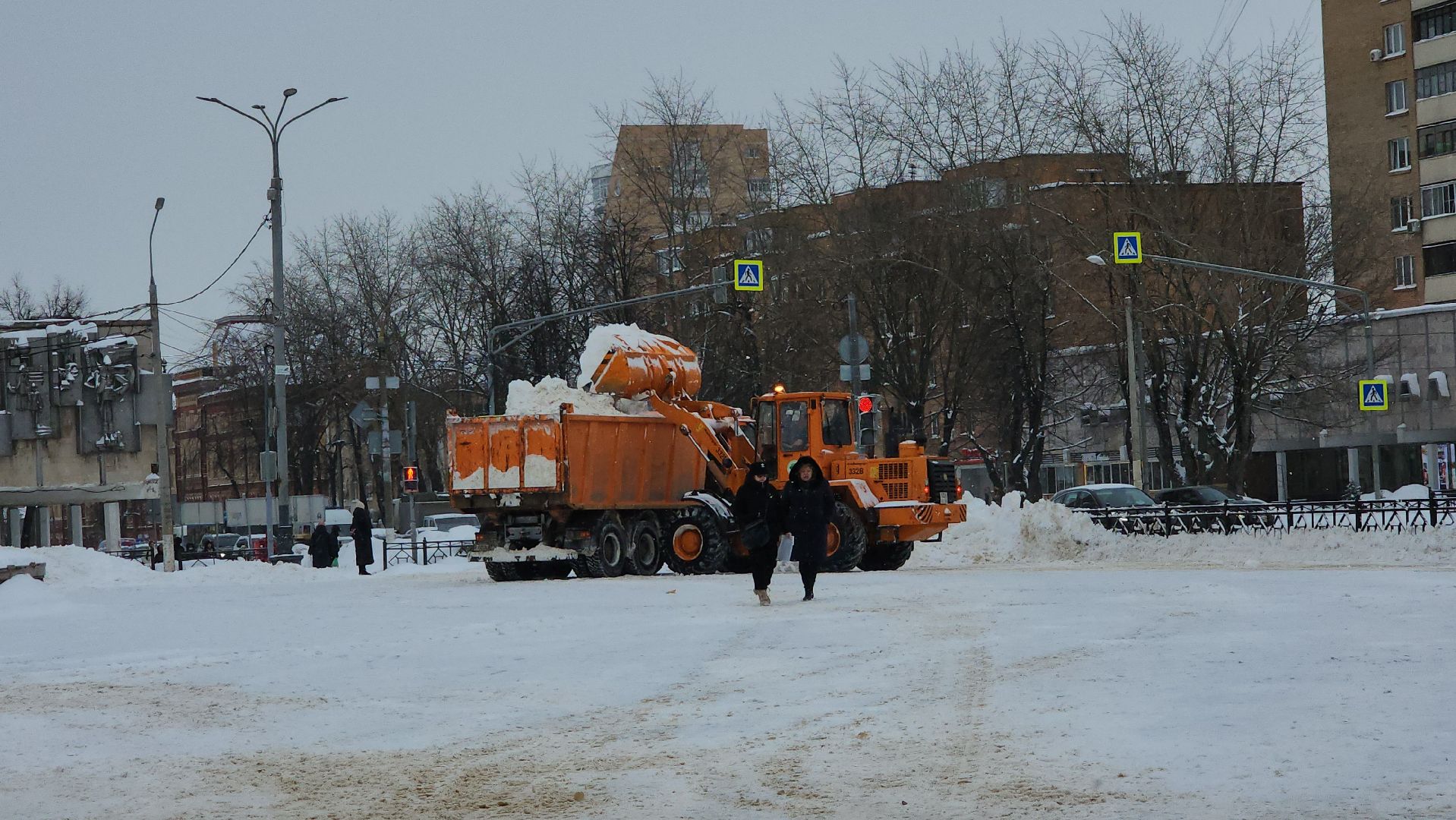 подольск, уборка снега,
