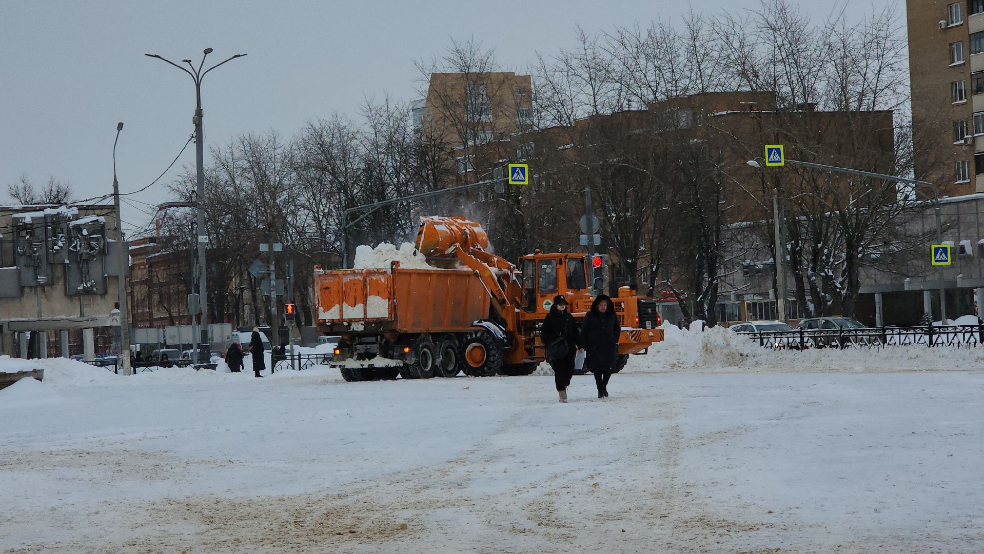 подольск, уборка снега,