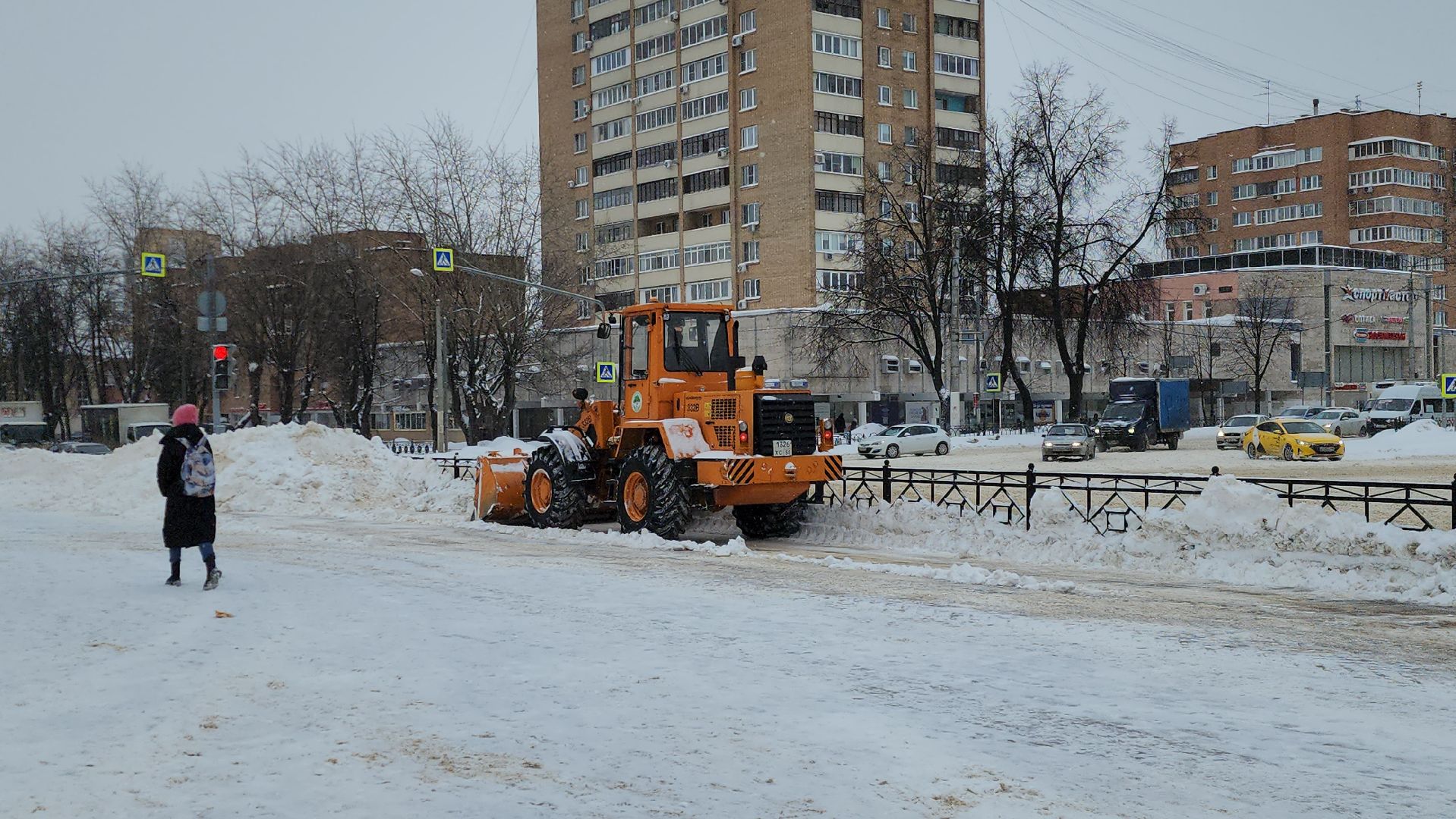 подольск, уборка снега,