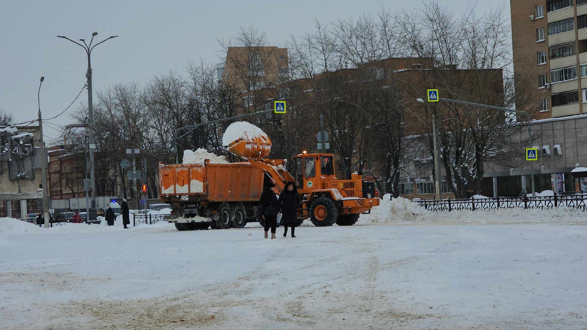 подольск, уборка снега,