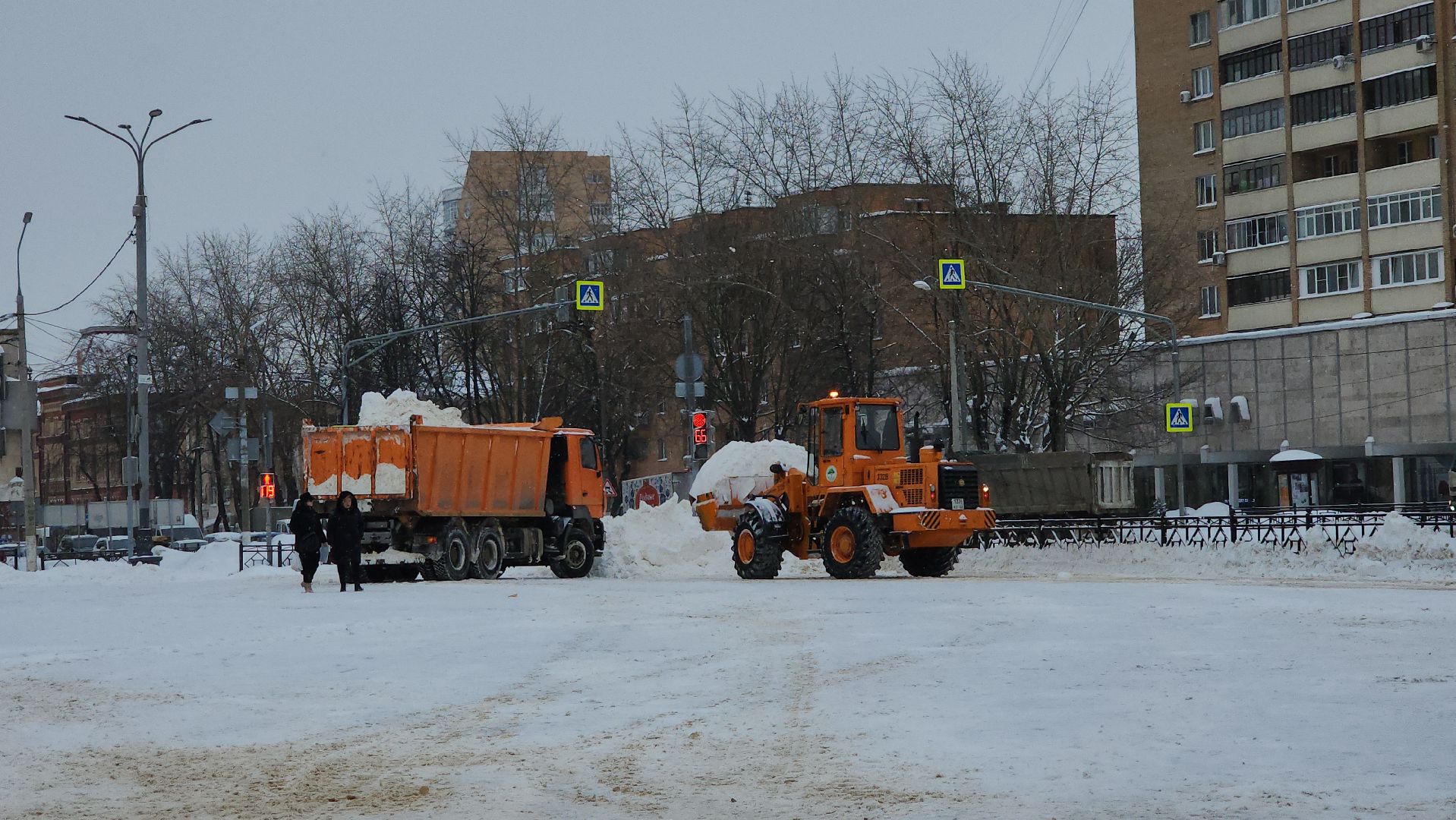 подольск, уборка снега,