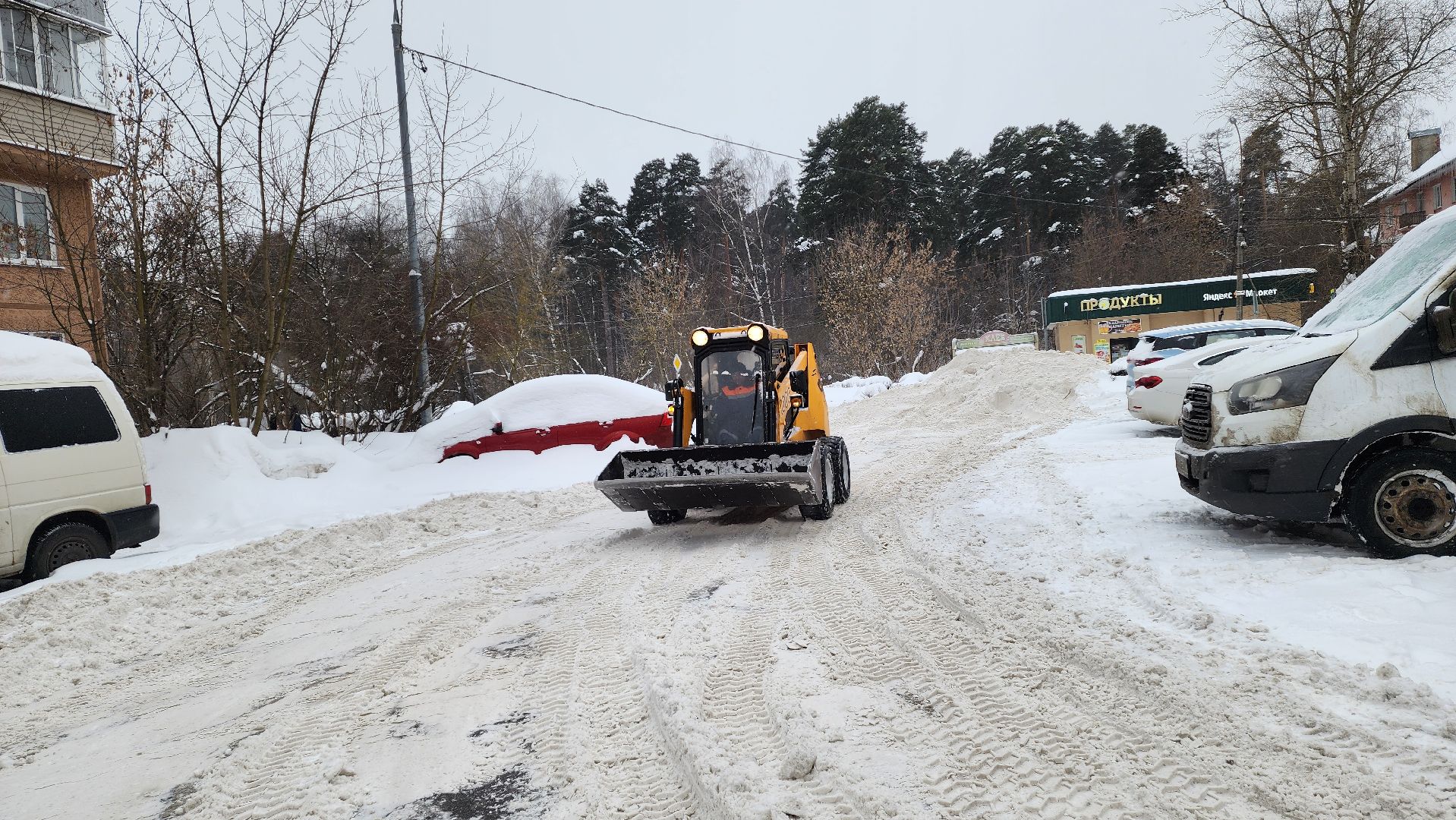 Подмосковье, Городской округ Пушкинский, Ивантеевка, городское хозяйство ивантеевка, Жкх, уборка снега,