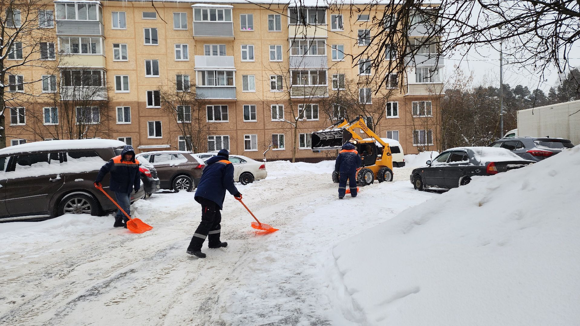 Подмосковье, Городской округ Пушкинский, Ивантеевка, городское хозяйство ивантеевка, Жкх, уборка снега,