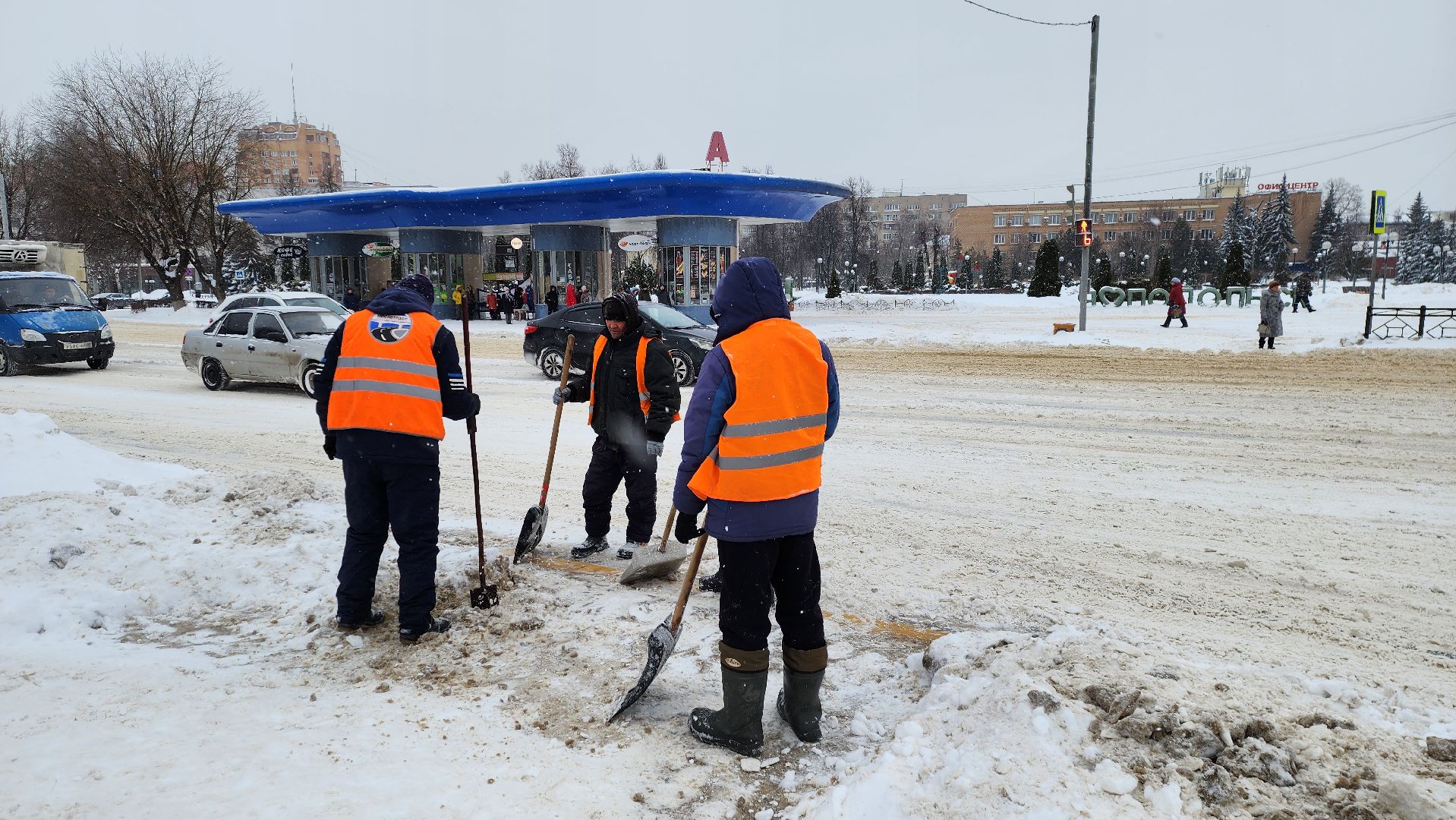 подольск, уборка снега,