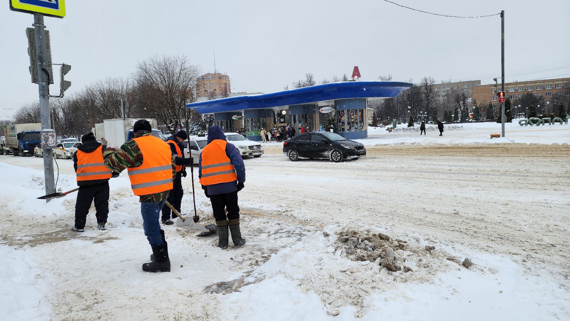 подольск, уборка снега,