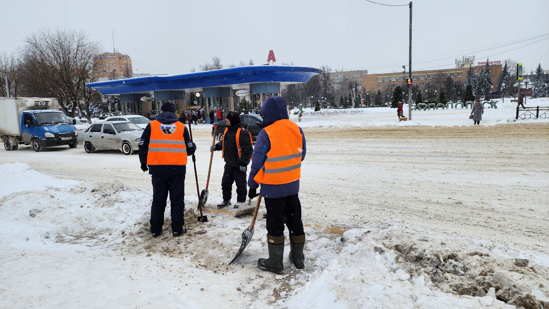подольск, уборка снега,