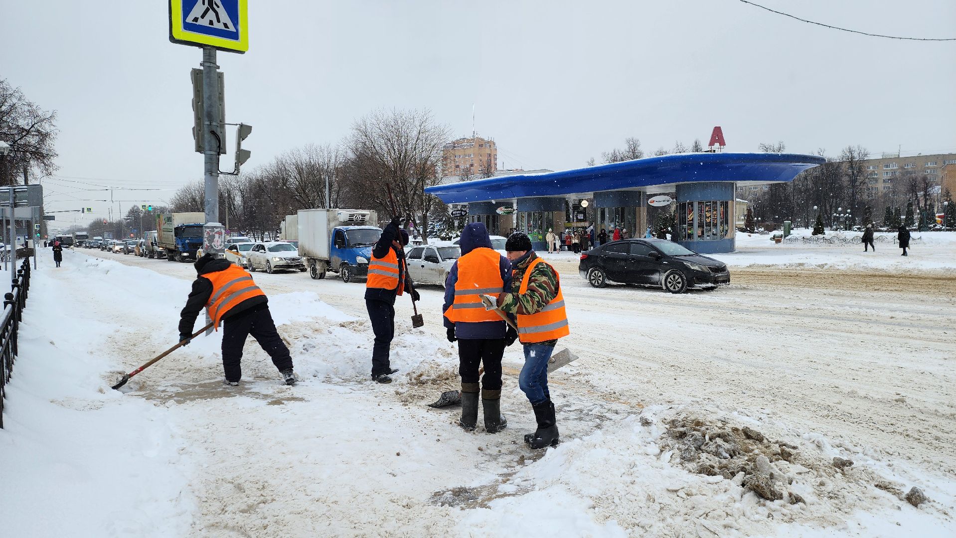 подольск, уборка снега,