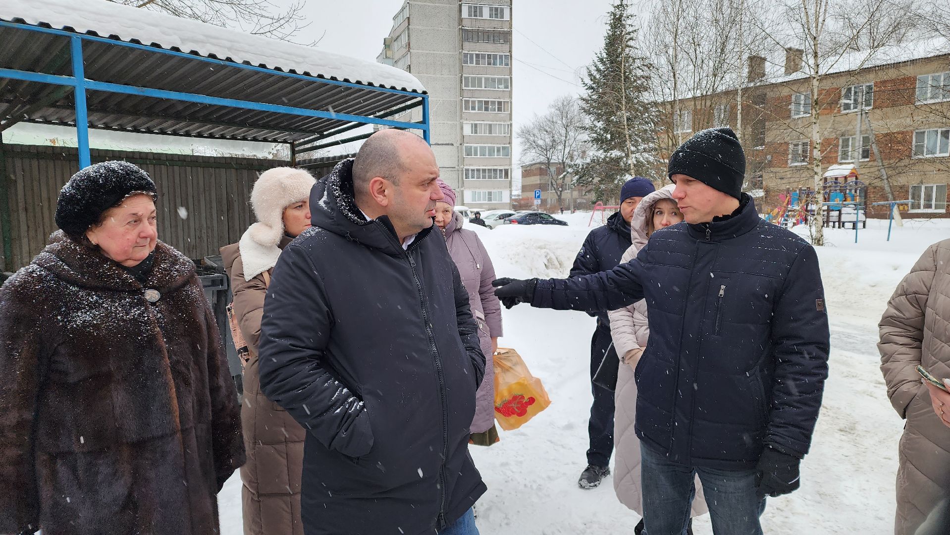 контейнерная площадка, Лосино-Петровский, вывоз мусора,