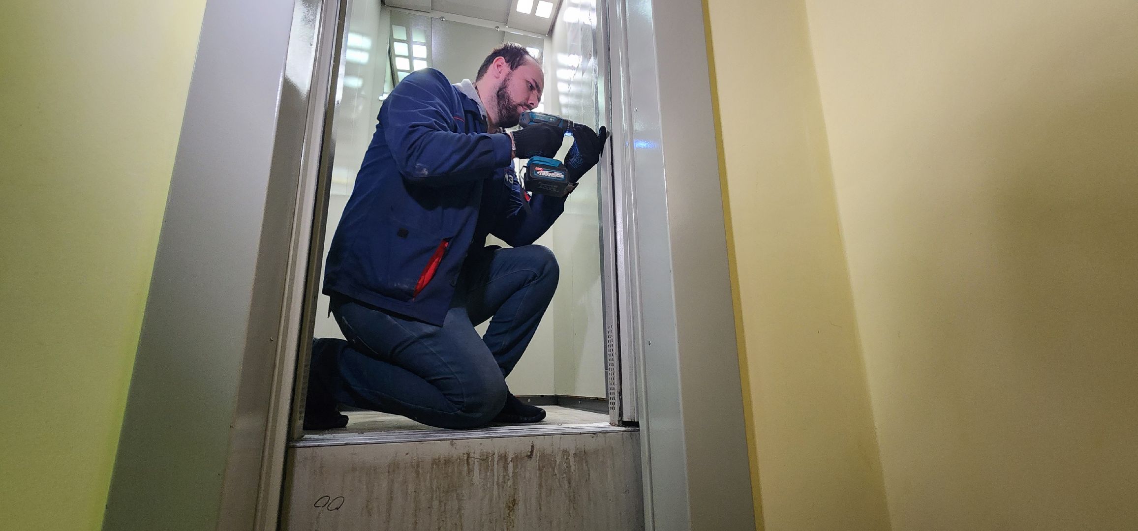 лифты, датчики движения, Домодедово-парк,