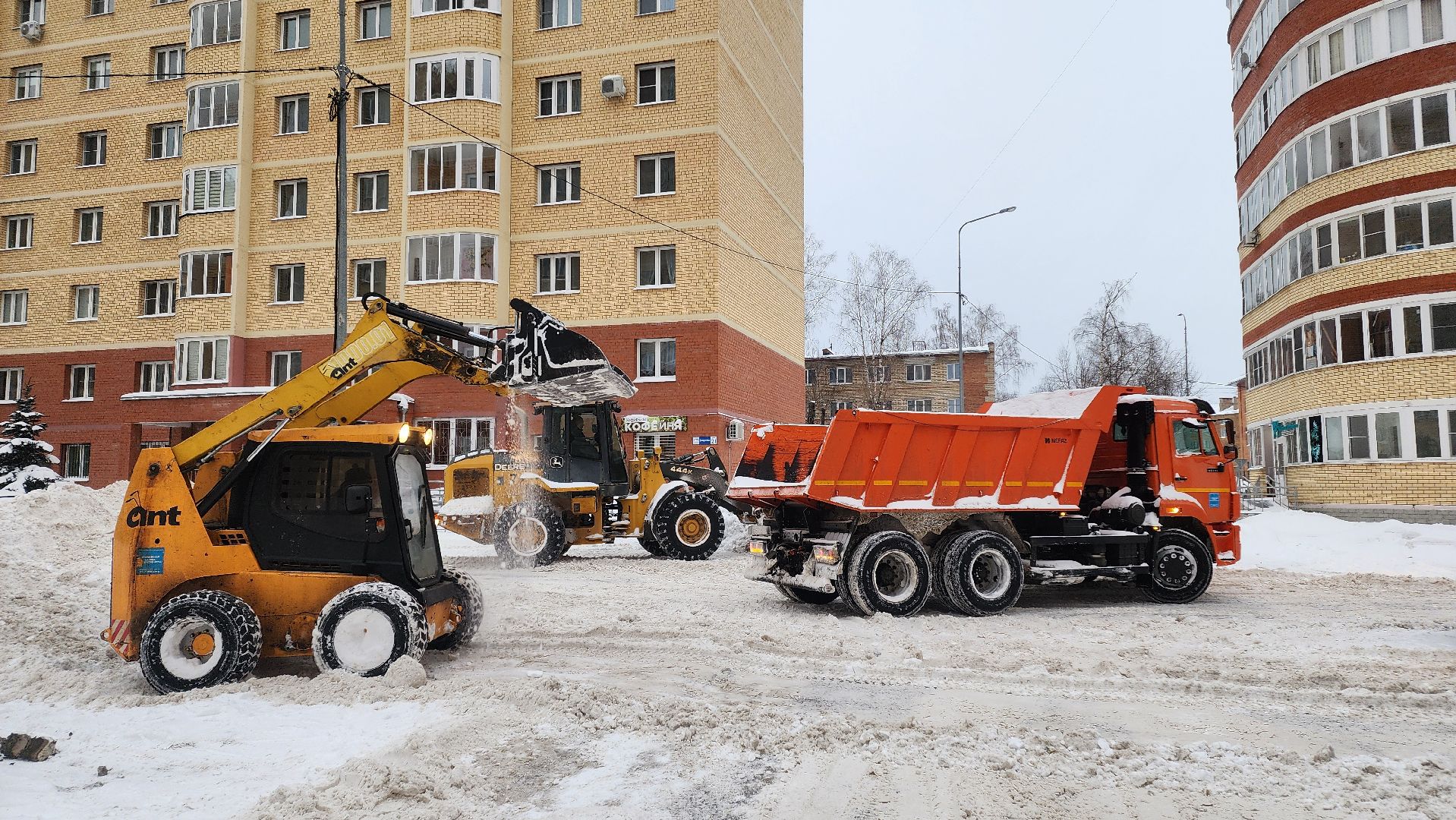 Егорьевск, Подмосковье, Московская область, снег, егорьевская служба благоустройства,