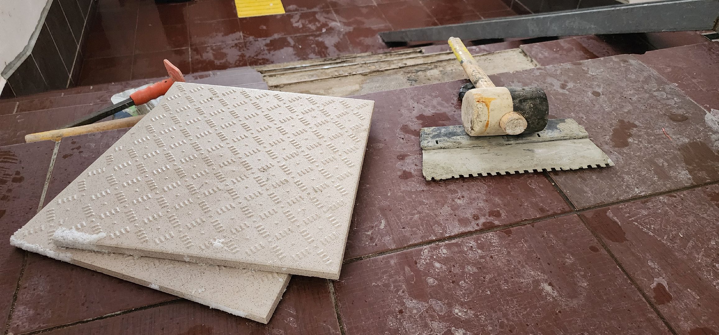 противоскользящая плитка, Домодедово - парк, поручение от жителей,