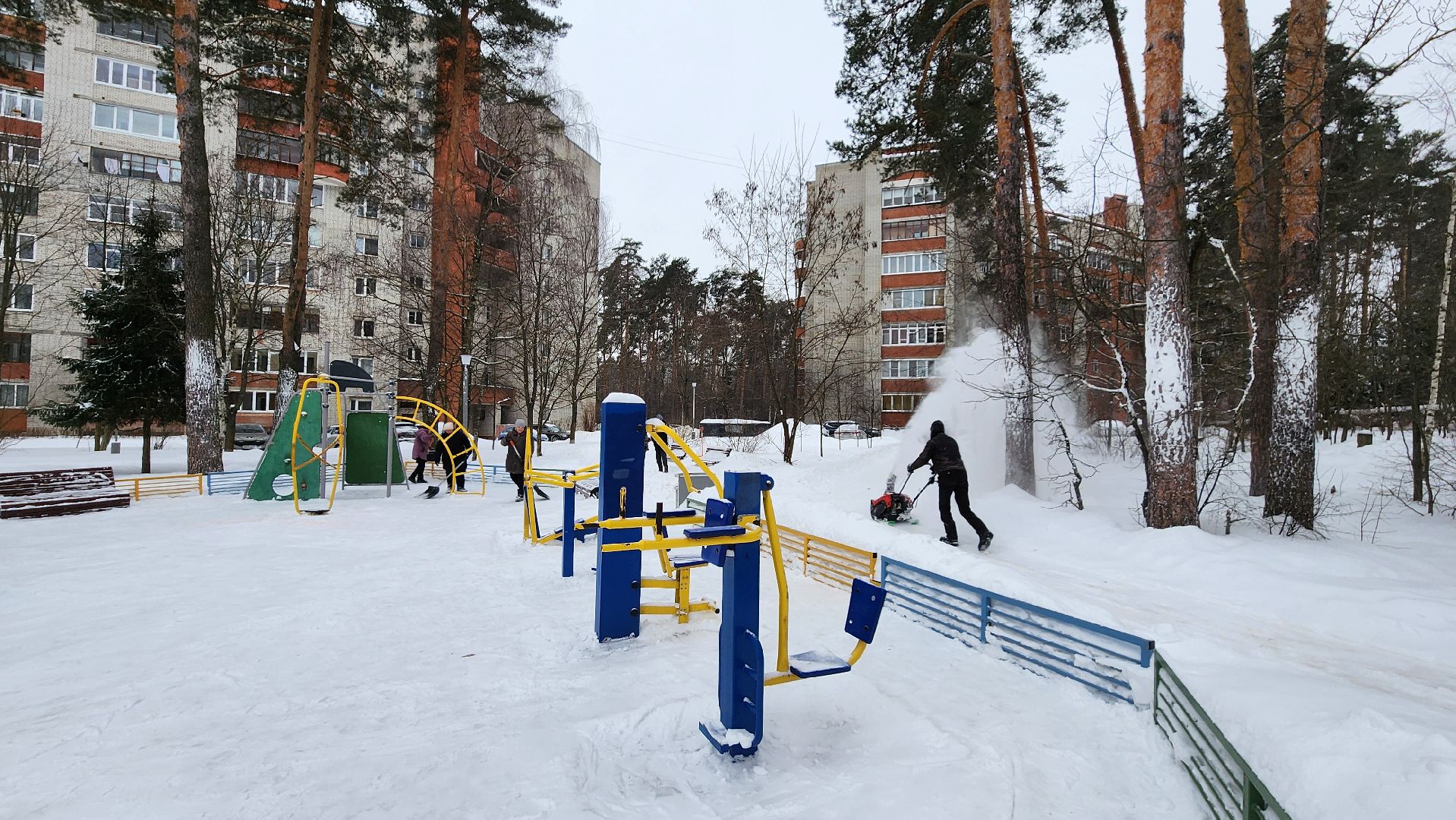 протвино, детская площадка, снег, снег и наледь, уборка,