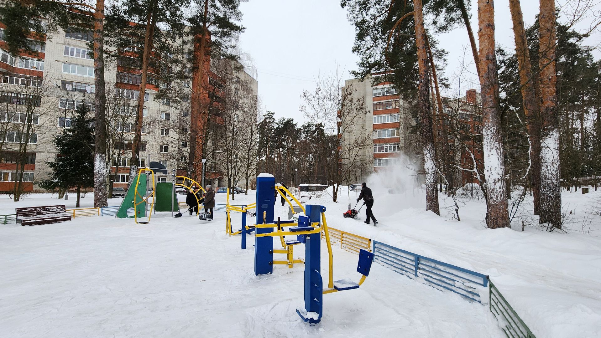 протвино, детская площадка, снег, снег и наледь, уборка,