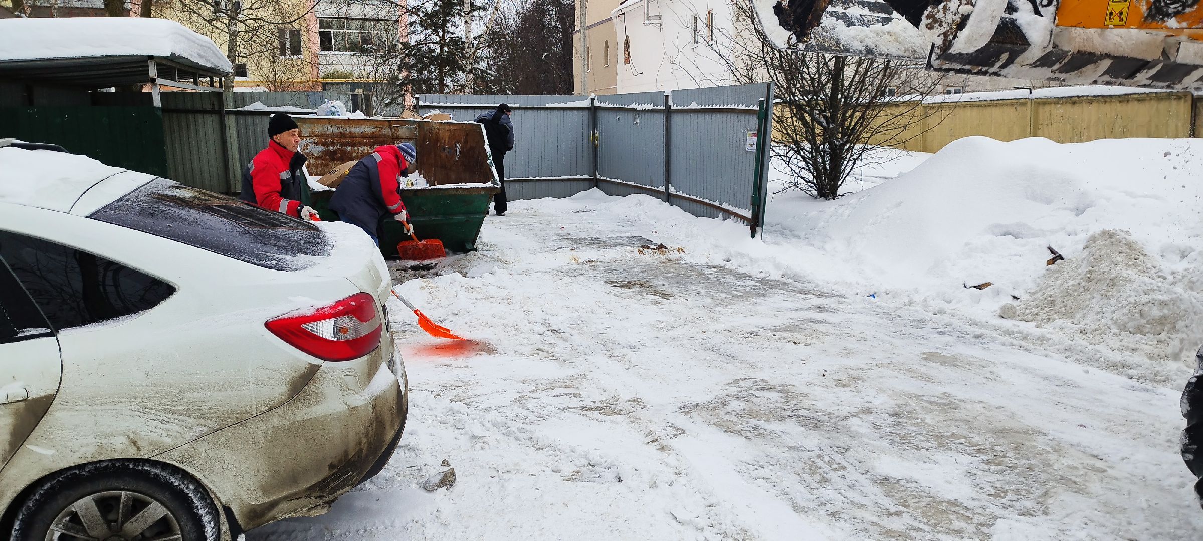 Бронницы, Уборка снега, Контейнерные площадки,
