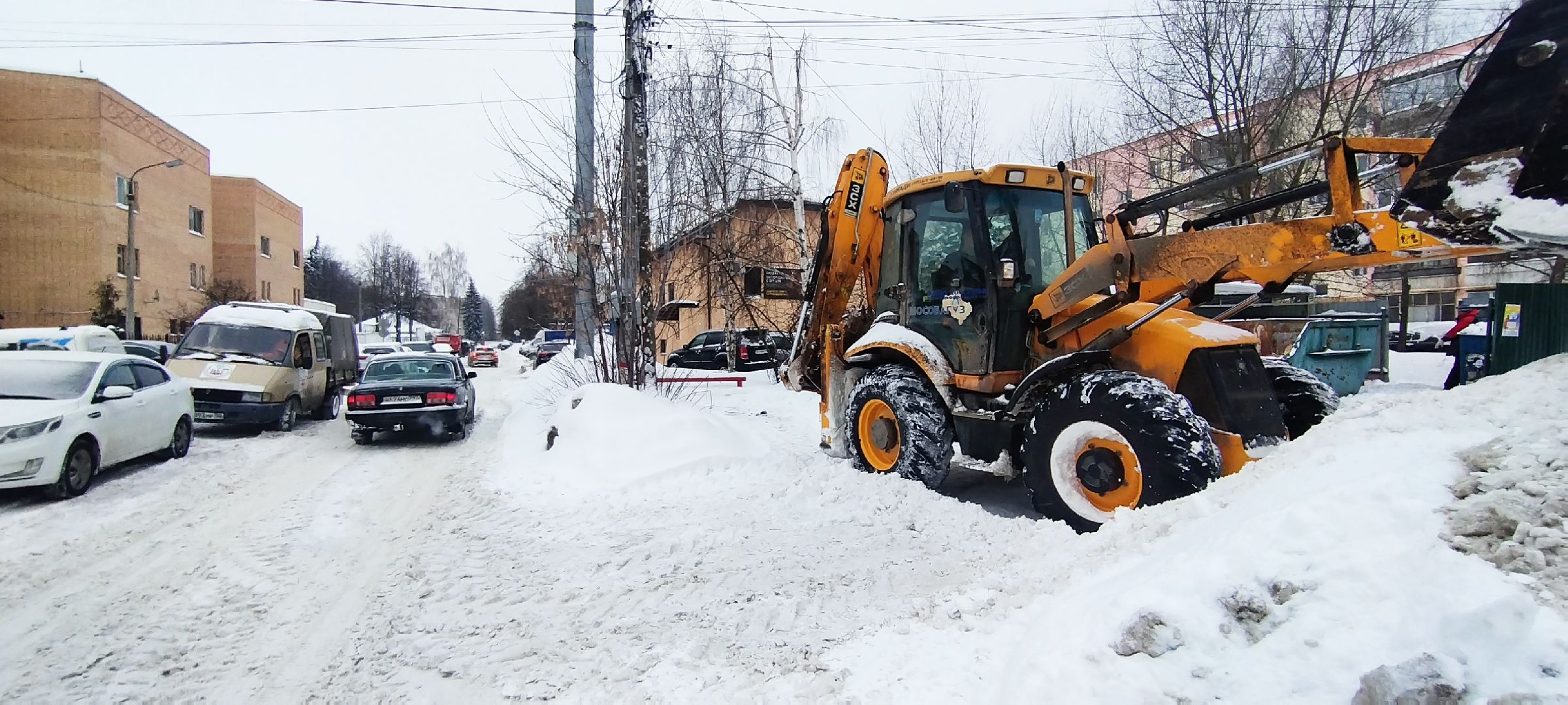 Бронницы, Уборка снега, Контейнерные площадки,