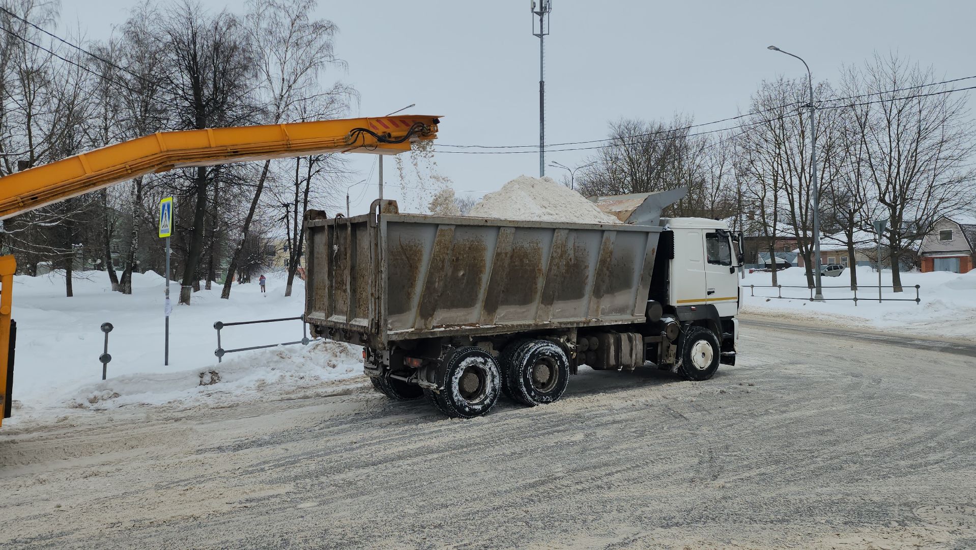 серпухов, уборка снега, комбинат благоустройства, улица карла маркса, улица чернышевского, улица ленинского комсомола,
