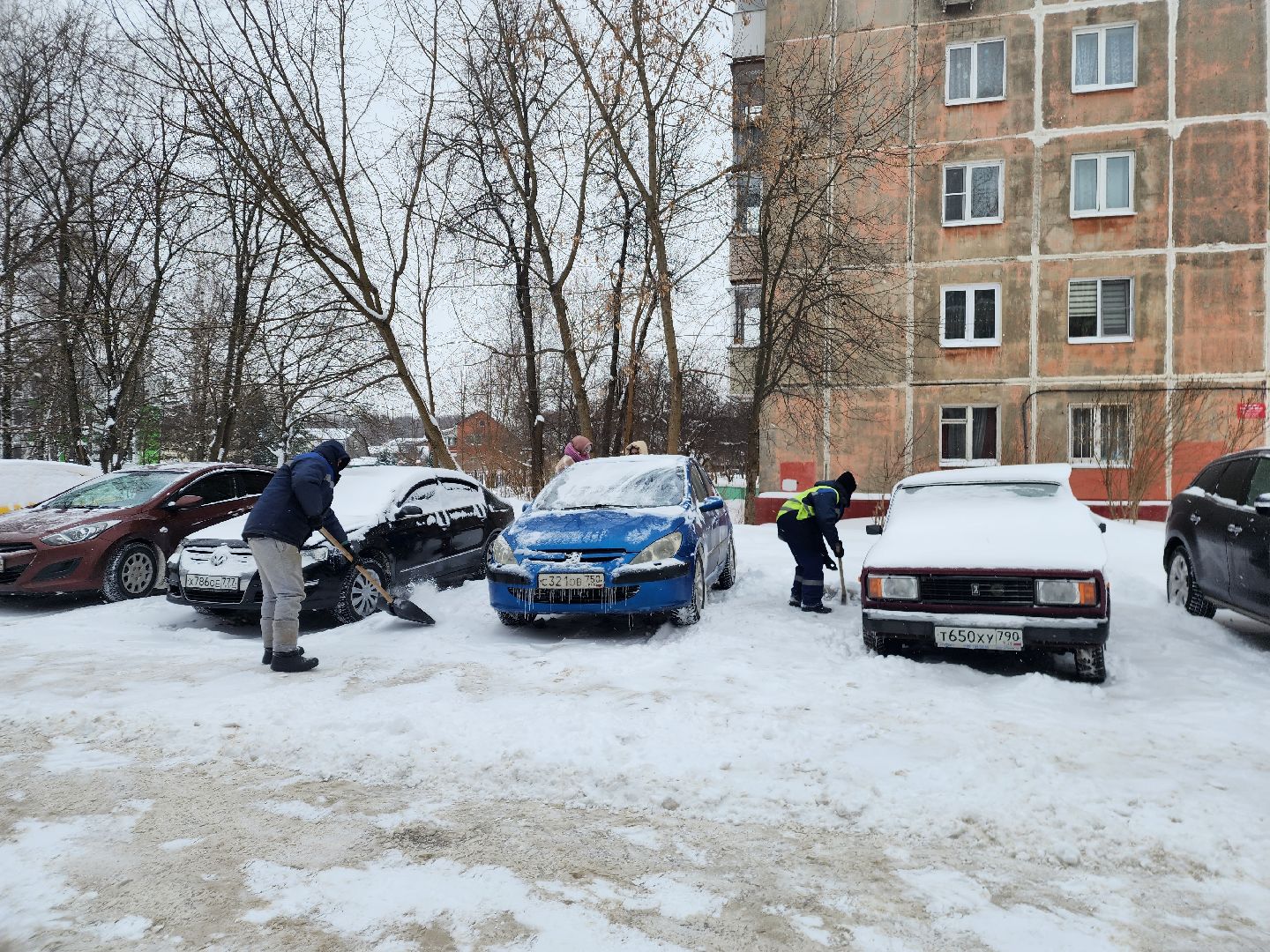 снегопад, жкх, уборка снега,фрязино,