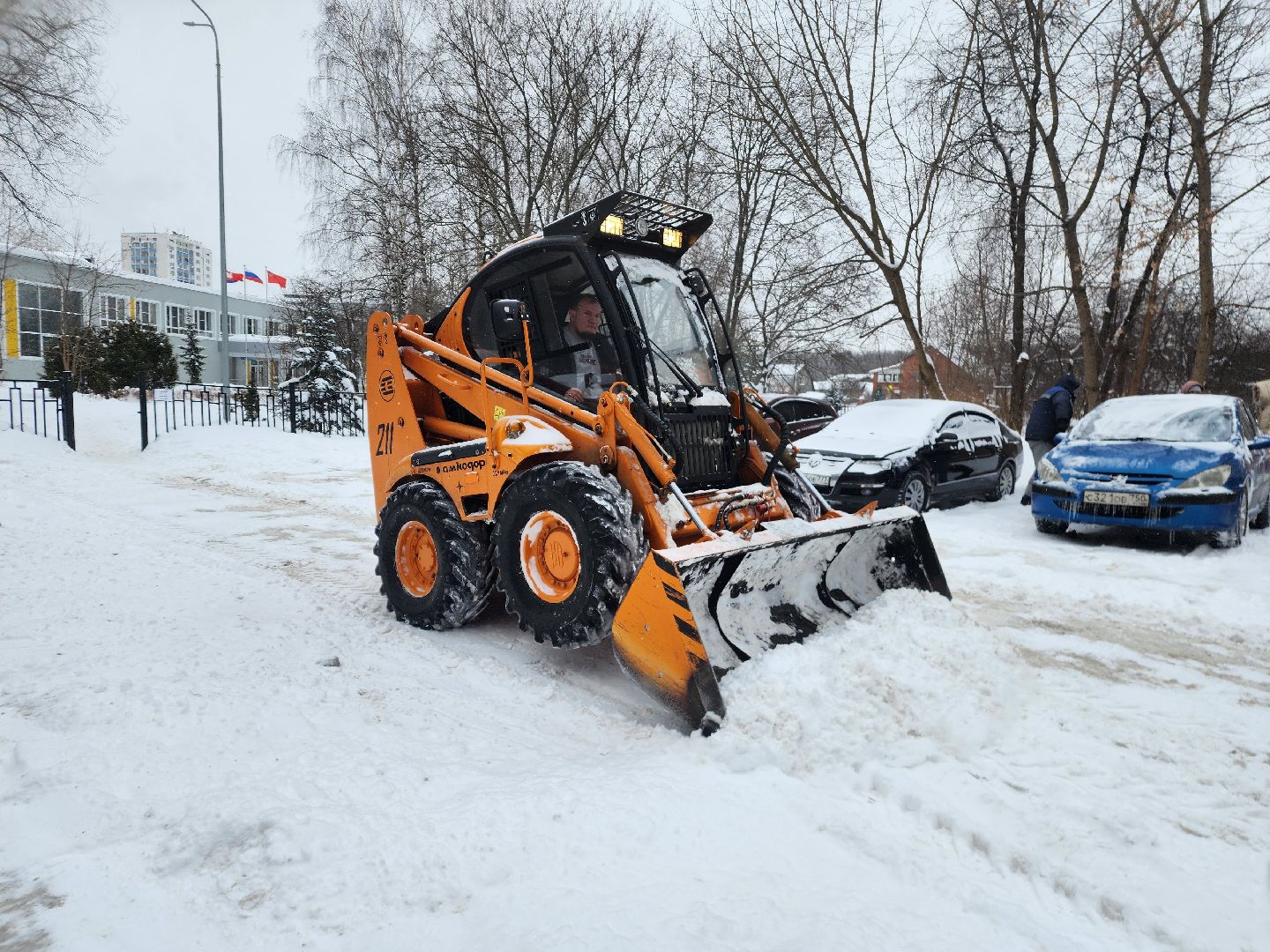 снегопад, жкх, уборка снега,фрязино,