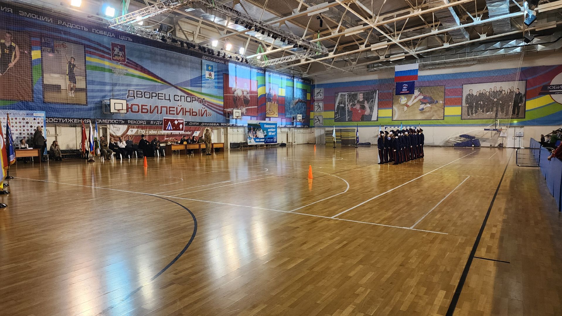 кашира, дс юбилейный, смотр строя и песни, юнармия, кадеты, день защитника отечества,