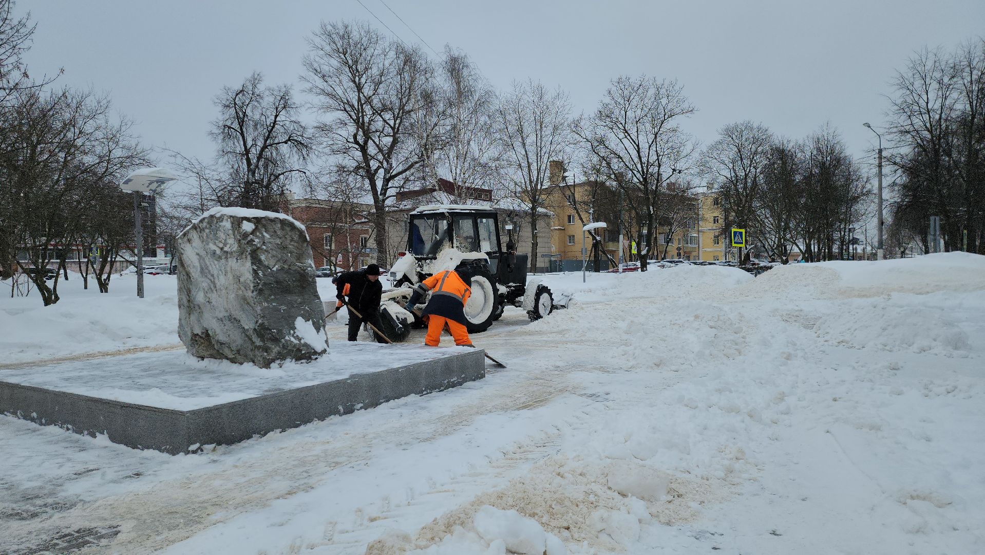 подольск, уборка города,