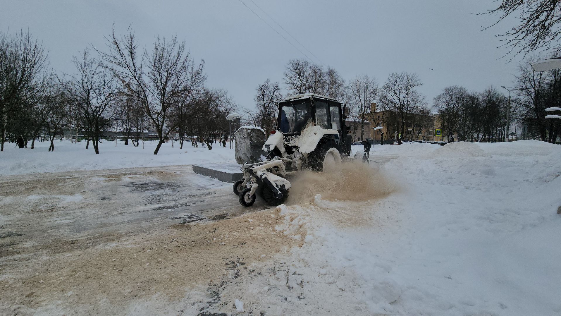 подольск, уборка города,