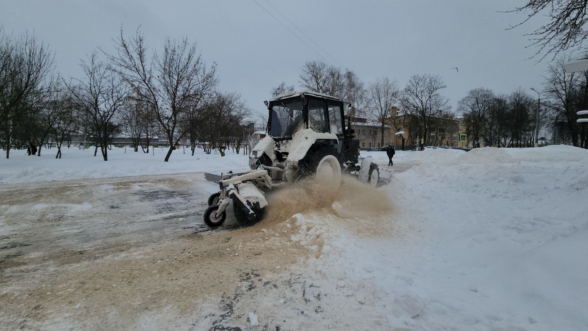 подольск, уборка города,