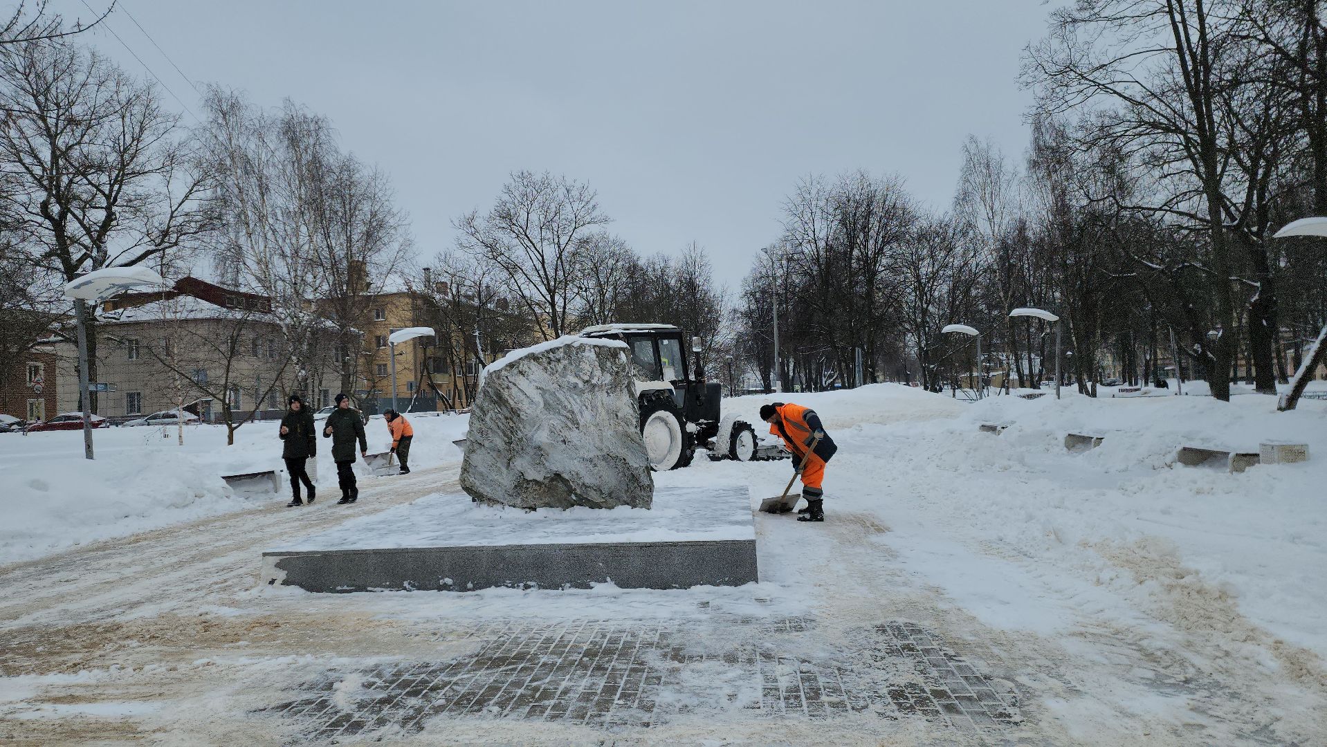 подольск, уборка города,
