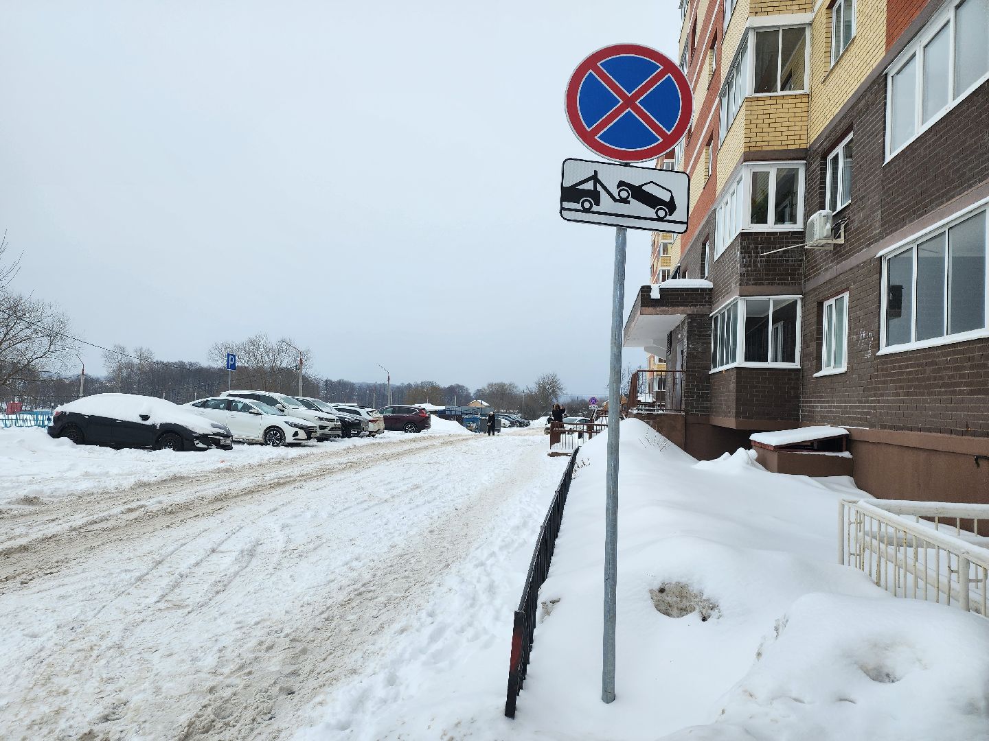 серпухов, подмосковье, знаки запрета парковки,