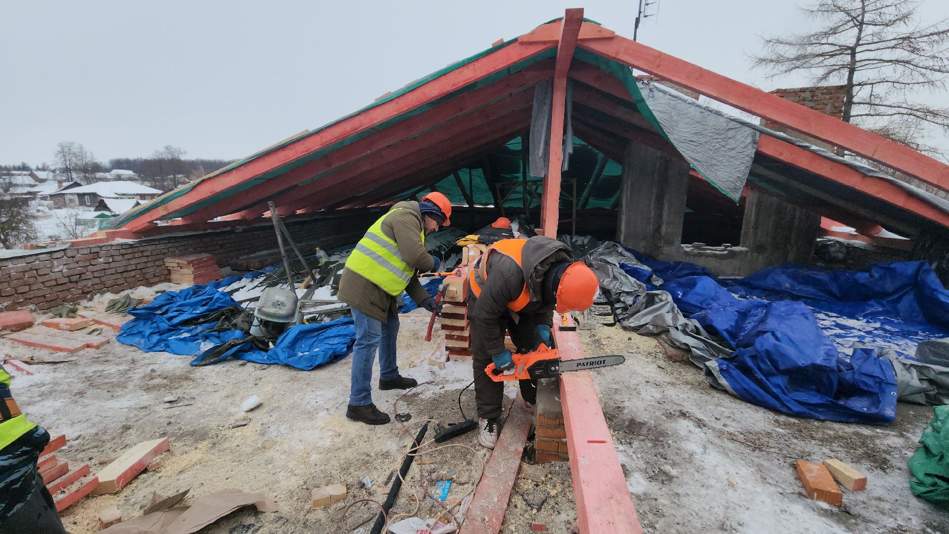 кашира, жкх, капитальный ремонт крыши, мкд, аварийная ситуация, кровля, стропила, подрядчик,