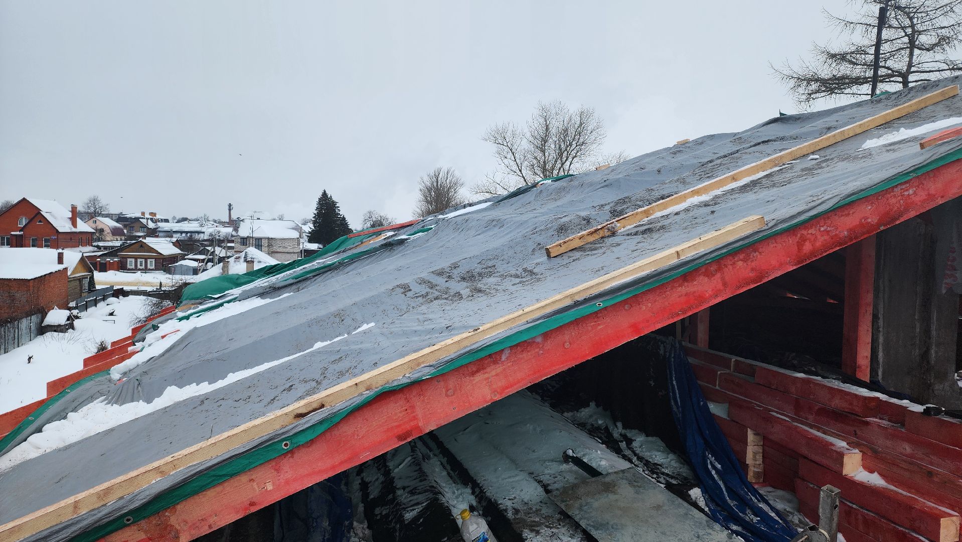 кашира, жкх, капитальный ремонт крыши, мкд, аварийная ситуация, кровля, стропила, подрядчик,