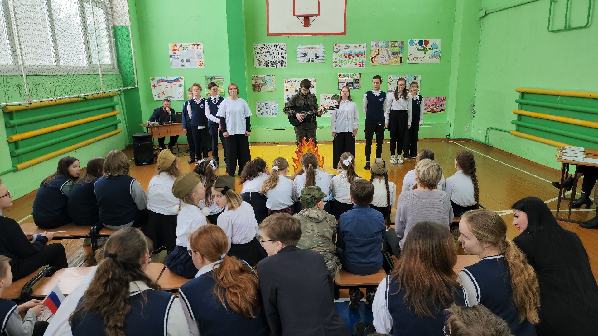 день защитника отечества, Нестерово, школьники, руза, рузский округ, сво, спецоперация, письмо солдату,