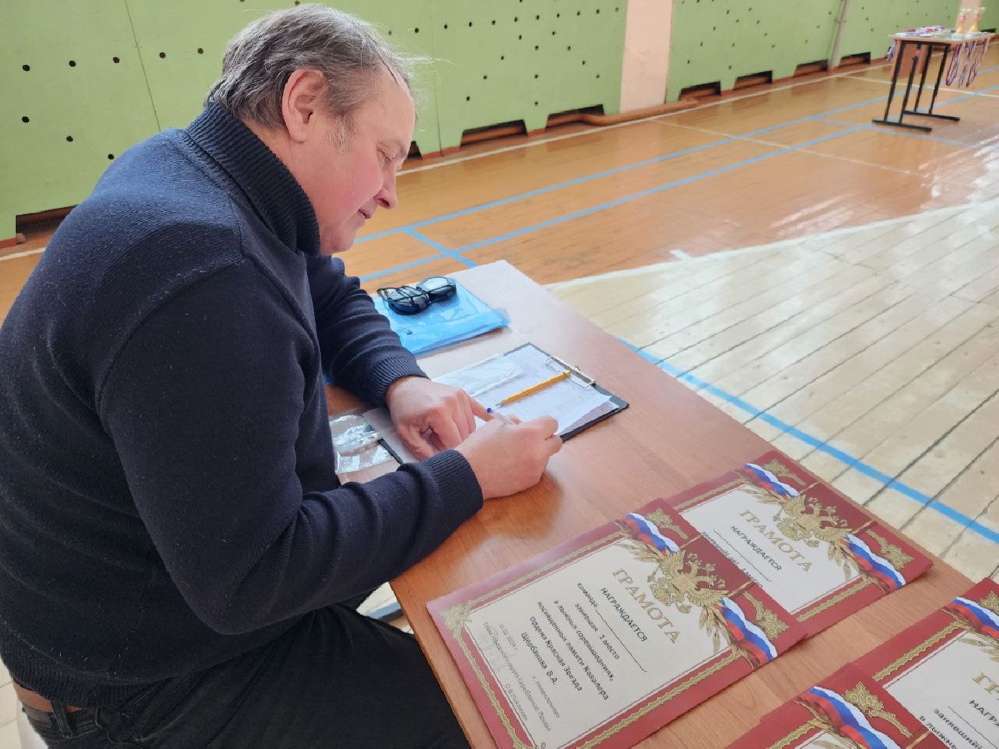 Серебряные Пруды, Новоклемово, спорт, лыжный турнир, Клемовская СОШ, кавалер ордена Красной Звезды, Владимир Щербаков,