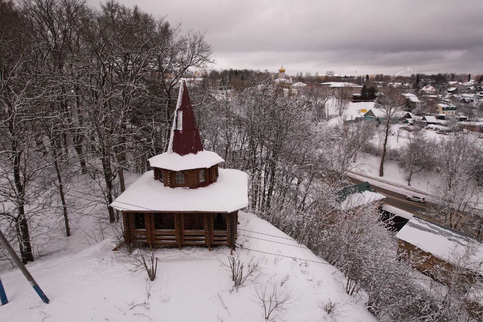 видео с коптера, руза, парк, благоустройство,