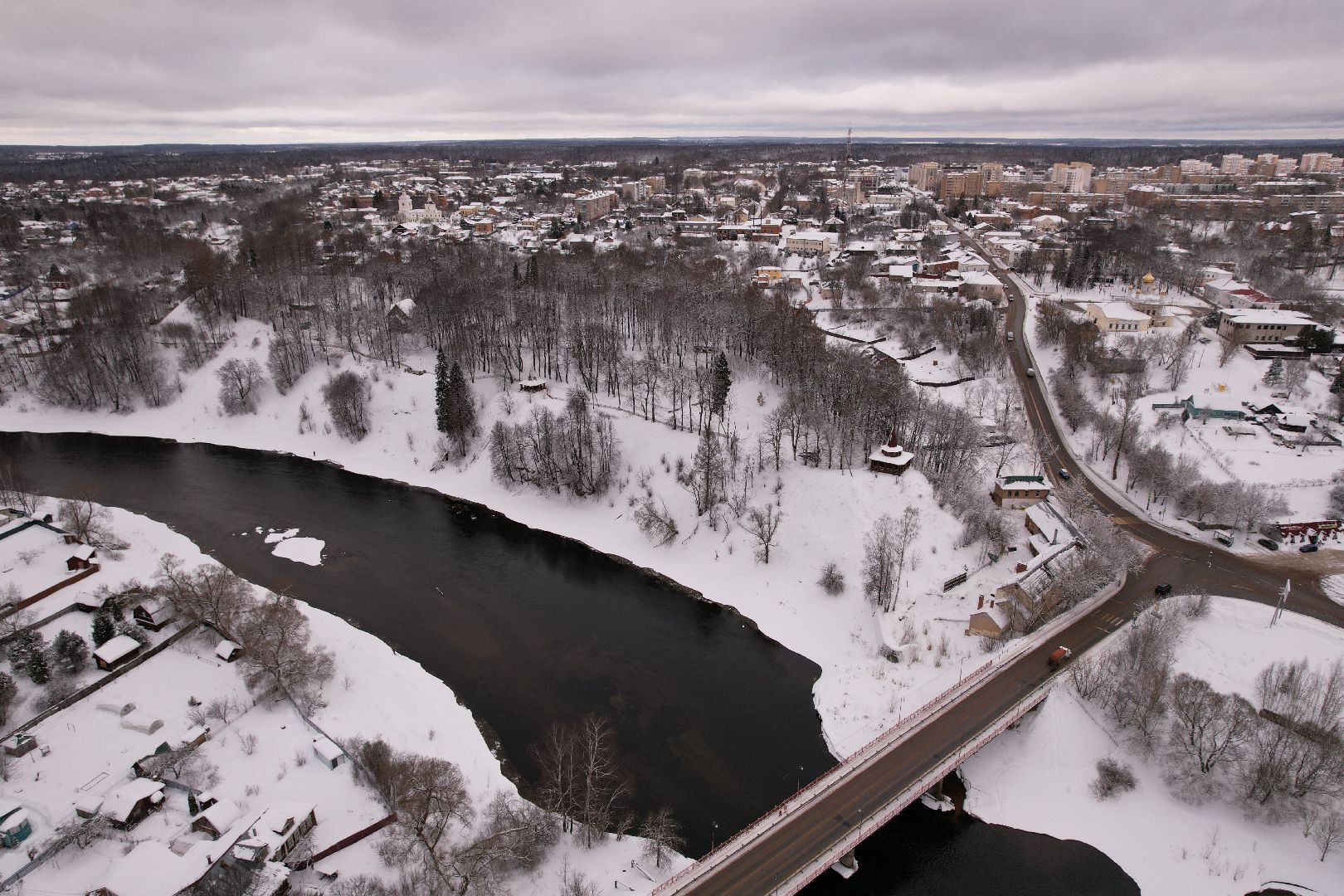видео с коптера, руза, парк, благоустройство,